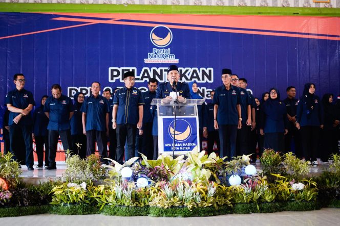 
 DPD Partai NasDem Kota Metro resmi dilantik, Abdulhaq kembali dipercaya memimpin
