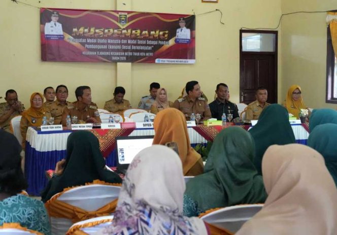 
 Realisasi PBB 52,97 Persen, Musrenbang Tejo Agung Fokus Infrastruktur dan Pemberdayaan Ekonomi