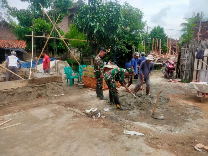 
 Satgas TMMD ke-127 Kodim 0421/LS Percepat Pembangunan RTLH, Warga Berharap Tempati Rumah Baru Jelang Lebaran