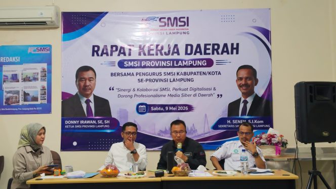 
 Rakerda Provinsi Lampung untuk memperkuat soliditas organisasi sekaligus meningkatkan kualitas serta profesionalisme media Siber