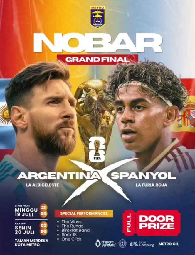 
 Final Piala Dunia, Wali Kota Metro Jagokan Spanyol